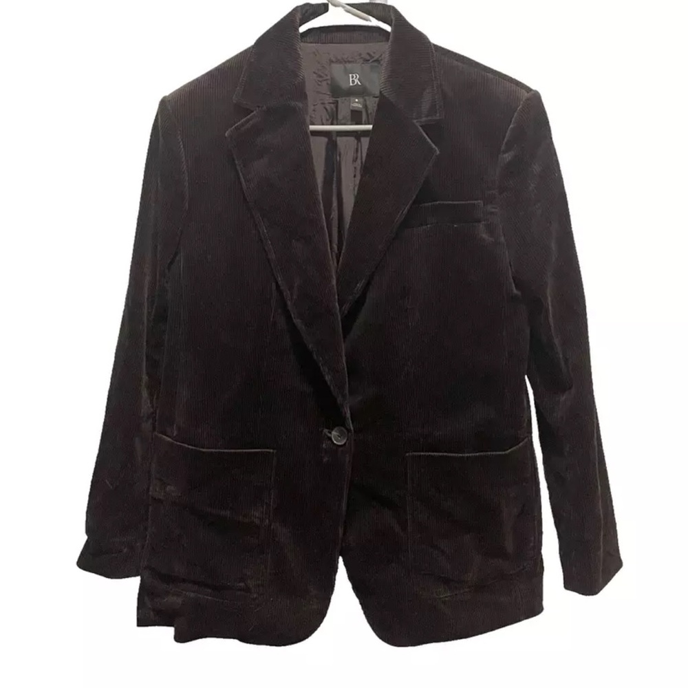 Vintage Banana Republic Chocolate Brown Corduroy Blazer Jacket Size 8